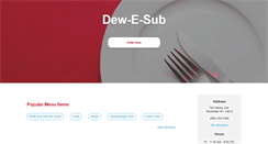 Desktop Screenshot of dewesub.com